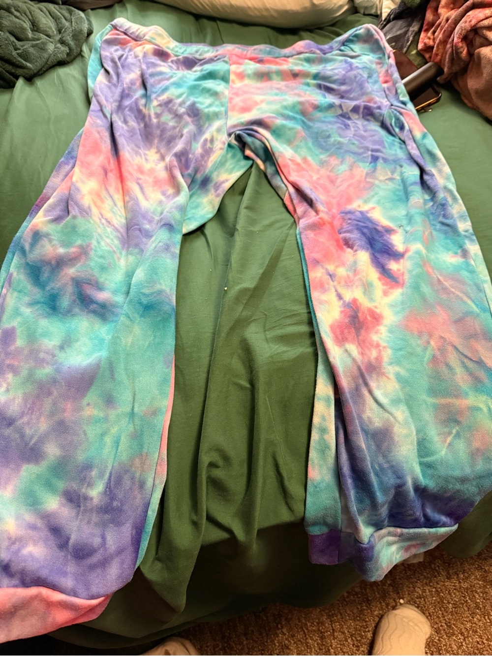 Tie-Dye Joggers Pastel Blue Pink Purple